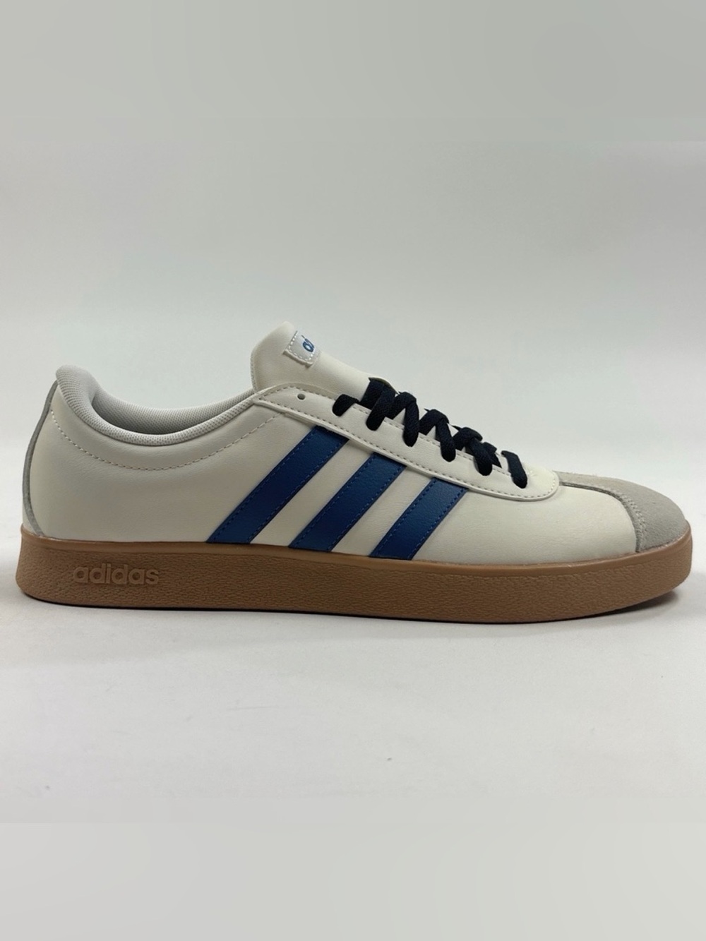 Adidas VL Court Base Mens White Blue Shoes Sneakers Athletic Casual Low IH6741